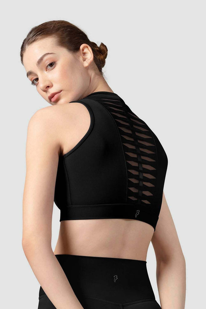 Ladies Alix Zip Front Crop Top - BLOCH UK