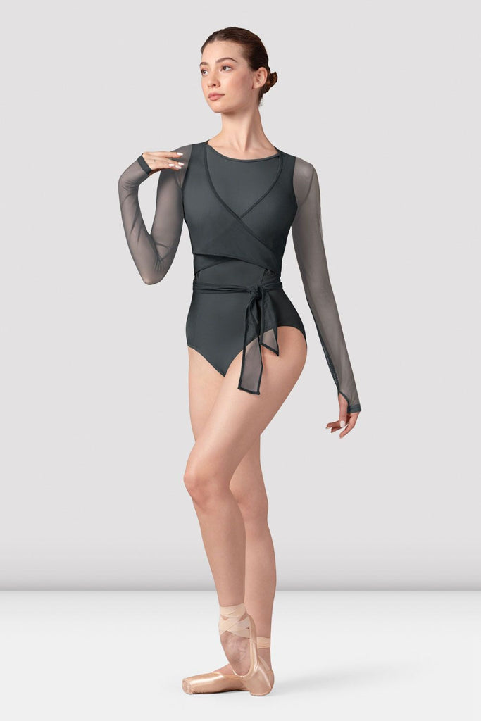 Ladies Bethan Mesh Wrap Top - BLOCH UK