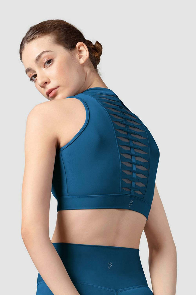 Ladies Alix Zip Front Crop Top - BLOCH UK